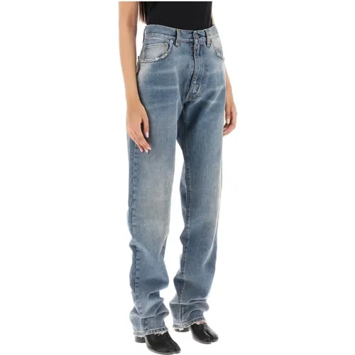 Gerades Jeans , Damen, Größe: W27 - Maison Margiela - Modalova