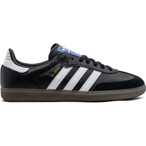 Schwarze Sneakers Wildleder Panel , Herren, Größe: 44 EU - Adidas - Modalova