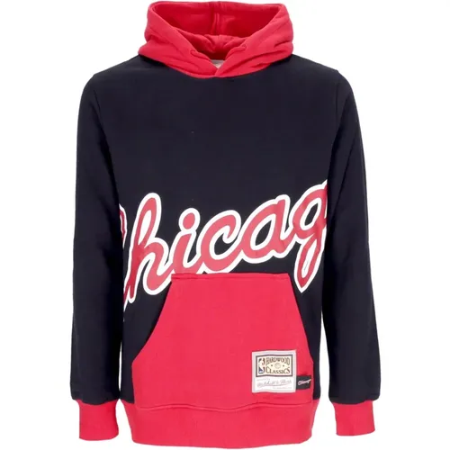 Hoodies, male, , Size: XL Chicago Bulls NBA Hoodie Black - Mitchell & Ness - Modalova