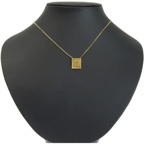 Pre-owned Jewellery, female, , Size: ONE SIZE Pre-owned Metal necklaces - Celine Vintage - Modalova