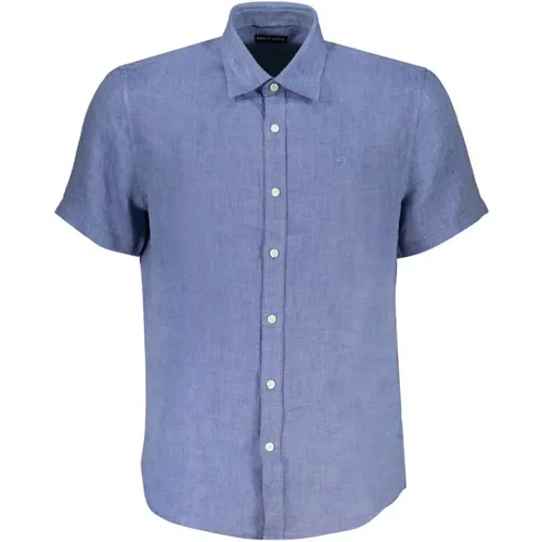 Linen Shirt with Embroidery , male, Sizes: M, L - North Sails - Modalova