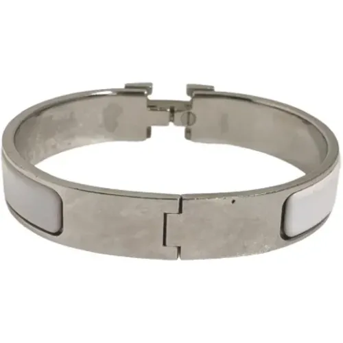 Pre-owned Jewellery, female, , Size: ONE SIZE Pre-owned Silver bracelets - Hermès Vintage - Modalova