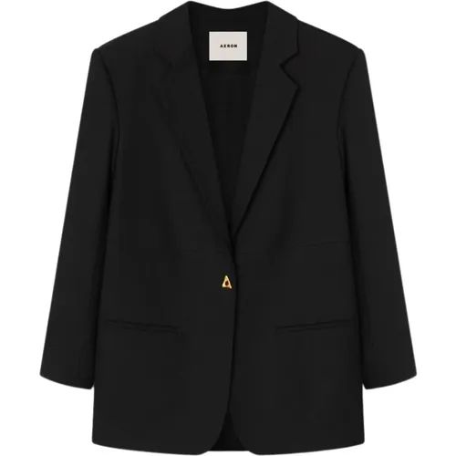 Ecovero Viskose Blend Blazer mit hohem Schlitz , Damen, Größe: 2XS - Aeron - Modalova