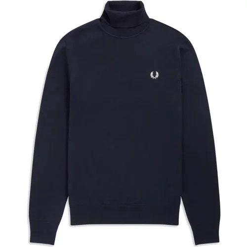 Nay Men`s Turtleneck Solid Turtleneck , male, Sizes: S - Fred Perry - Modalova