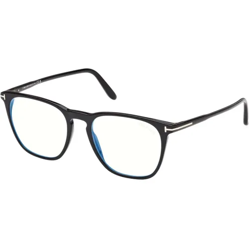 Stilvolle Brille in Schwarz , Herren, Größe: 52 MM - Tom Ford - Modalova