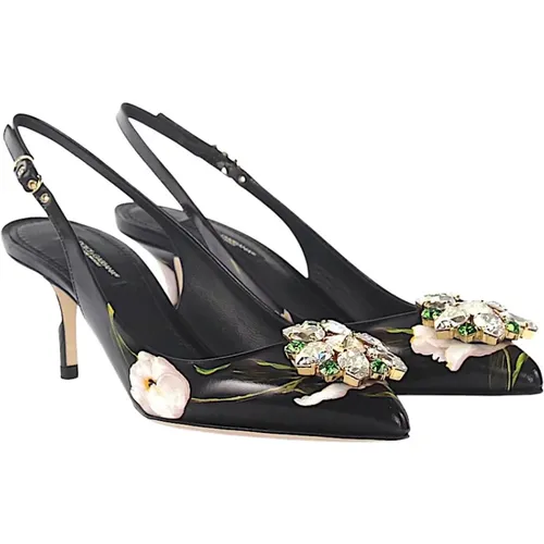 Elevate Your Style with Budapester Heels , female, Sizes: 3 UK - Dolce & Gabbana - Modalova