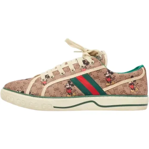 Pre-owned Sneakers, female, , Size: 10 US Pre-owned Canvas sneakers - Gucci Vintage - Modalova