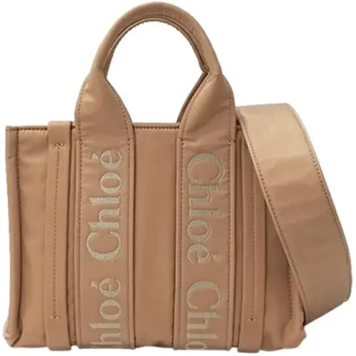 Pre-owned Tote Bags, female, , Size: ONE SIZE Pre-owned Nylon handbags - Chloé Pre-owned - Modalova