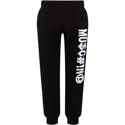 Logo Embroidered Joggers , male, Sizes: S - Moschino - Modalova