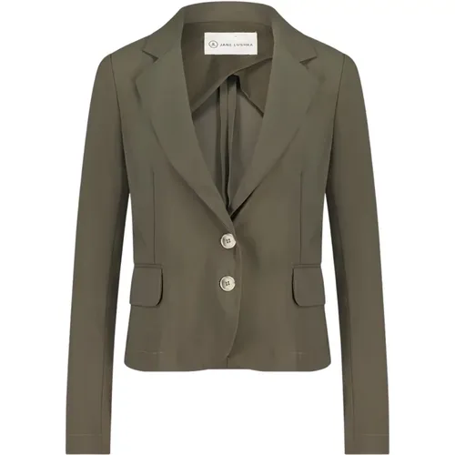 Technische Jersey Atina Blazer | Army , Damen, Größe: XS - Jane Lushka - Modalova