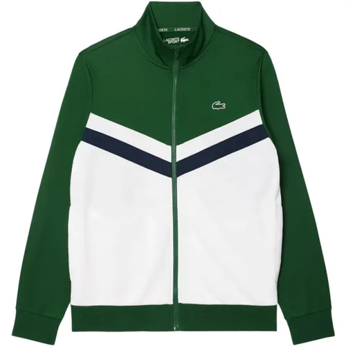 Zip-throughs, male, , Size: M Zip Sweatshirt for Durability and Comfort - Lacoste - Modalova