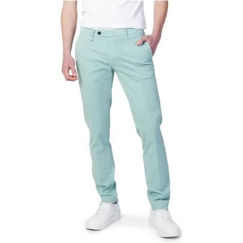 Chinos, male, , Size: L L34 Plain Trousers Cotton Lycra Zip - Antony Morato - Modalova