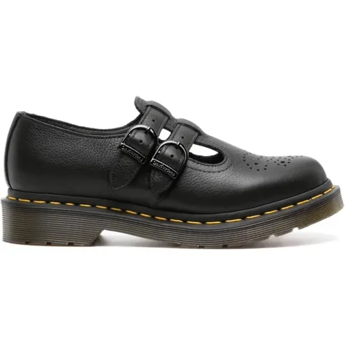 Leather Mary Jane Shoes , female, Sizes: 6 1/2 UK, 5 UK, 7 UK, 3 UK, 4 UK - Dr. Martens - Modalova