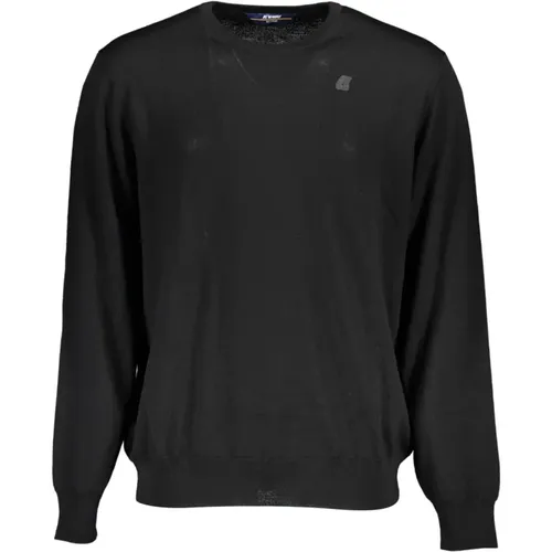 Long Sleeve Crewneck Logo Shirt , male, Sizes: 2XL - K-way - Modalova