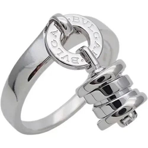 Pre-owned Jewellery, female, , Size: ONE SIZE Pre-owned White Gold rings - Bvlgari Vintage - Modalova