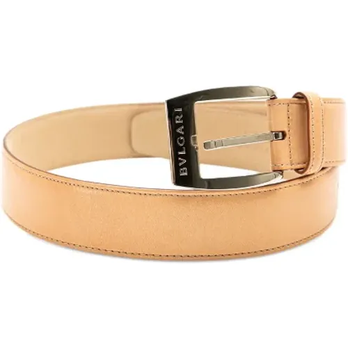 Pre-owned Belts, female, , Size: ONE SIZE Pre-owned Leather belts - Bvlgari Vintage - Modalova