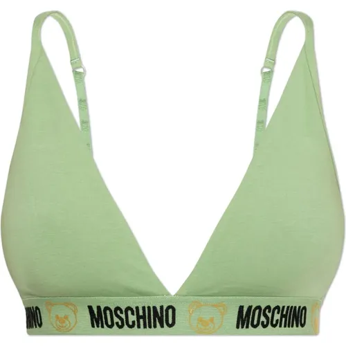 Bras, female, , Size: L Bra with logo - Moschino - Modalova