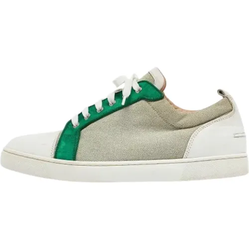 Pre-owned Sneakers, male, , Size: 12 US Pre-owned Canvas sneakers - Christian Louboutin Pre-owned - Modalova