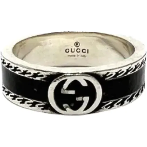 Pre-owned Jewellery, female, , Size: ONE SIZE Pre-owned Silver rings - Gucci Vintage - Modalova