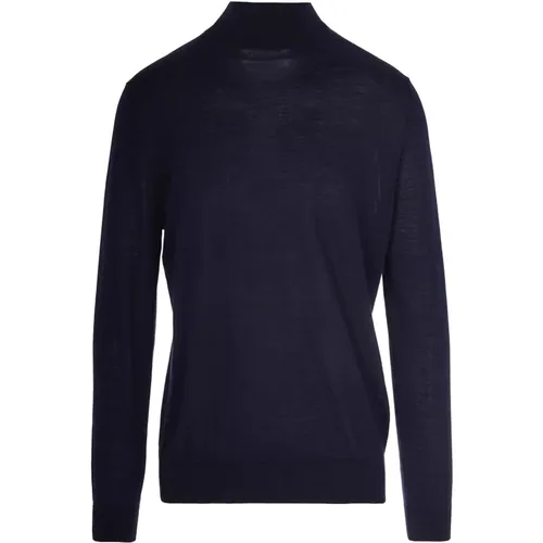 Turtlenecks, male, , Size: XL Wool Sweater Dolcevita Navy - Ballantyne - Modalova