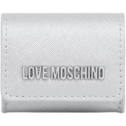 Wallets & Cardholders, female, , Size: ONE SIZE Stylish Women's Keychain in Synthetic Leather - Love Moschino - Modalova