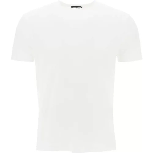 Baumwoll- und Lyocell-T-Shirt , Herren, Größe: XL - Tom Ford - Modalova