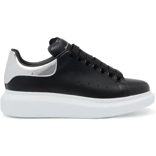 Schwarze Sneakers mit Logo-Print , Damen, Größe: 38 EU - alexander mcqueen - Modalova