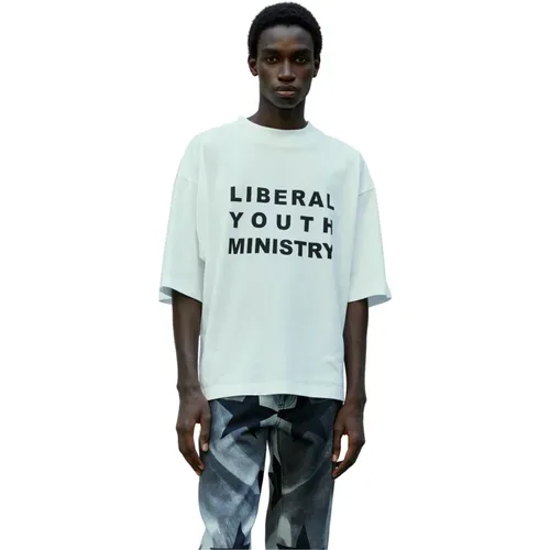 Baumwoll Logo Print T-Shirt - Liberal Youth Ministry - Modalova