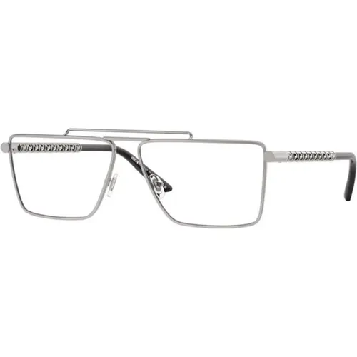 Stilvolle Graue Brille Versace - Versace - Modalova