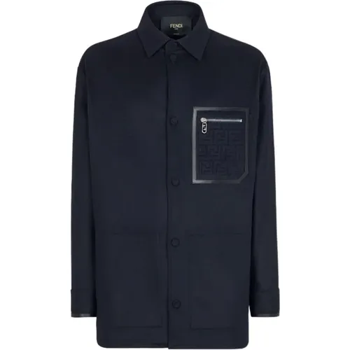 Stylish Overshirt , male, Sizes: S - Fendi - Modalova