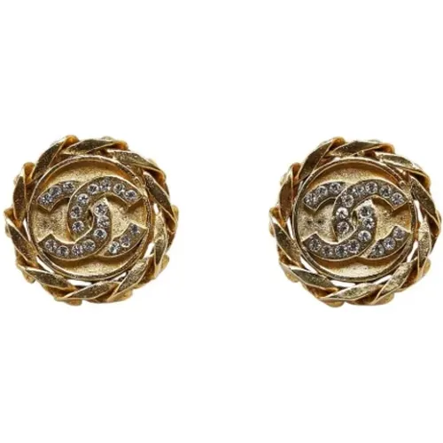 Pre-owned Jewellery, female, , Size: ONE SIZE Pre-owned Fabric earrings - Chanel Vintage - Modalova