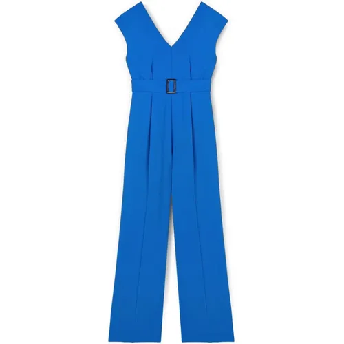 Flowing Jumpsuit mit Gürtel , Damen, Größe: 2XS - Motivi - Modalova