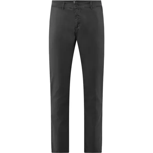 Chinos, male, , Size: W32 Spy Slim Fit Pants in Stretch Cotton Satin - BomBoogie - Modalova