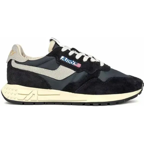 Schwarze Sneakers im Vintage '80s Stil , Damen, Größe: 37 EU - Autry - Modalova