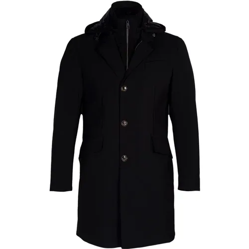 Single-Breasted Coats, male, , Size: XL Technical Feather Jacket - Montecore - Modalova