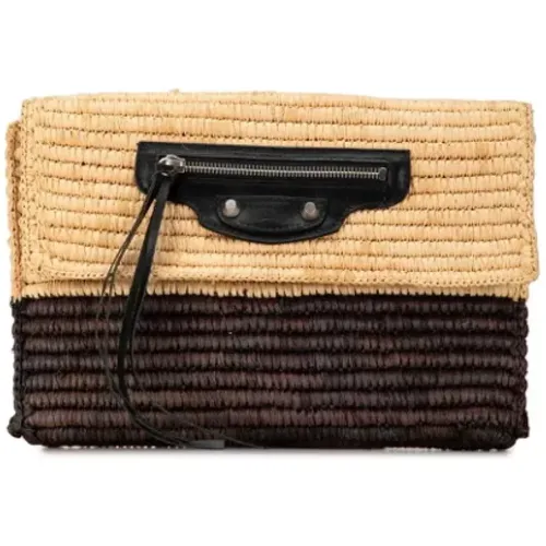 Pre-owned Clutches, female, , Size: ONE SIZE Pre-owned Fabric clutches - Balenciaga Vintage - Modalova