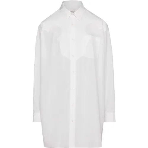 Poplin Collar Shirt , female, Sizes: 3XS, 2XS - Maison Margiela - Modalova