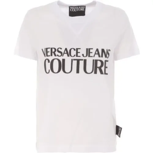 Bianca Women`s Logo T-shirt , female, Sizes: XL - Versace Jeans Couture - Modalova