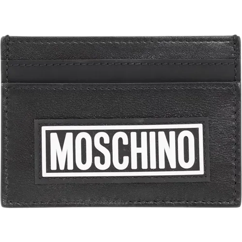 Kartenhalter mit Logo , Herren, Größe: ONE Size - Moschino - Modalova