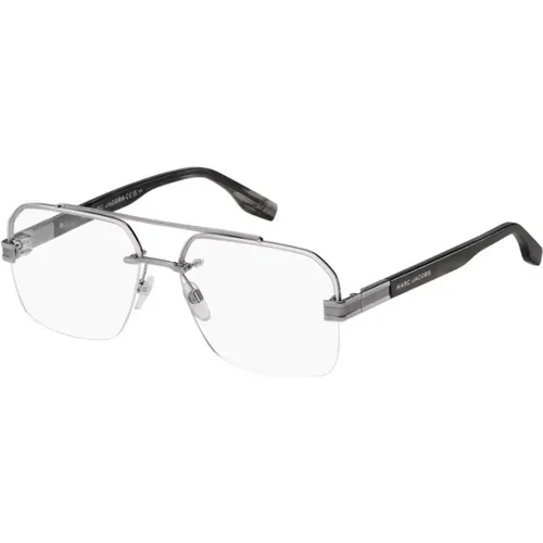 Ruthenium Grey Horn Glasses , unisex, Sizes: 60 MM - Marc Jacobs - Modalova