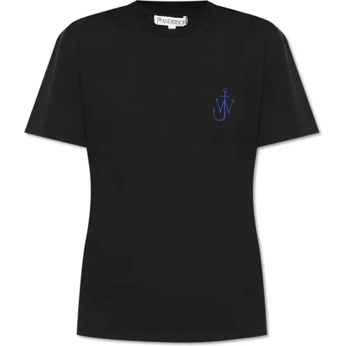 T-Shirt mit Logo , Damen, Größe: XS - JW Anderson - Modalova