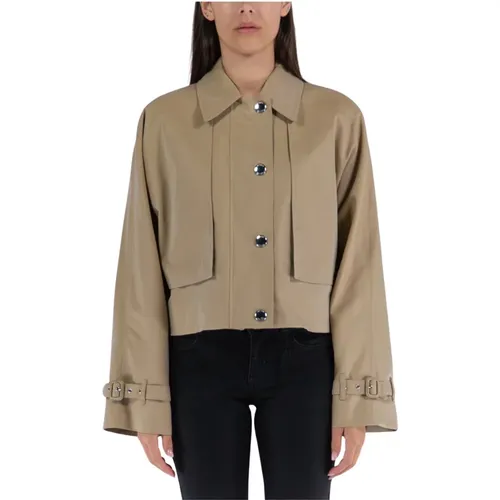 Women Layered Jacket with Adjustable Sleeves , female, Sizes: 2XS - Burberry - Modalova
