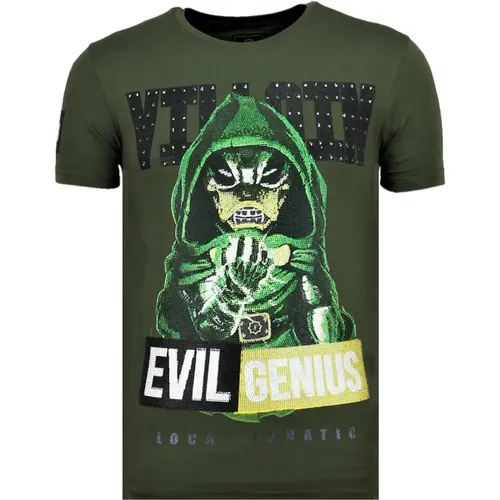 Villain Duck Rhinestones - Buy T-shirts Online Men - 6325G , male, Sizes: XL, 2XL, S, M, L - Local Fanatic - Modalova