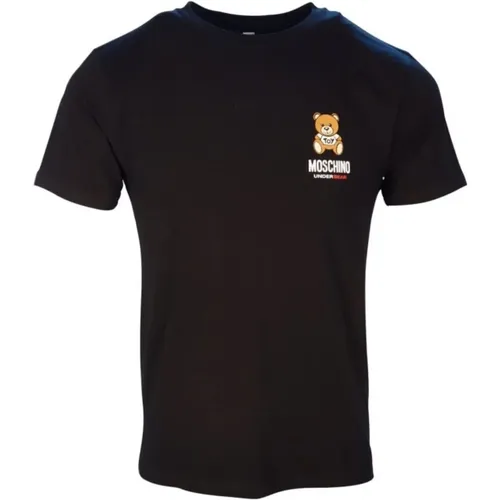 T-Shirts, male, , Size: XL Stretch Jersey Cotton Underwear - Moschino - Modalova