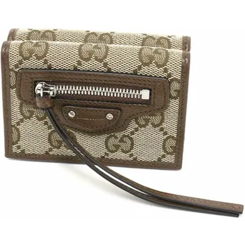 Pre-owned Wallets, female, , Size: ONE SIZE Pre-owned Canvas wallets - Gucci Vintage - Modalova