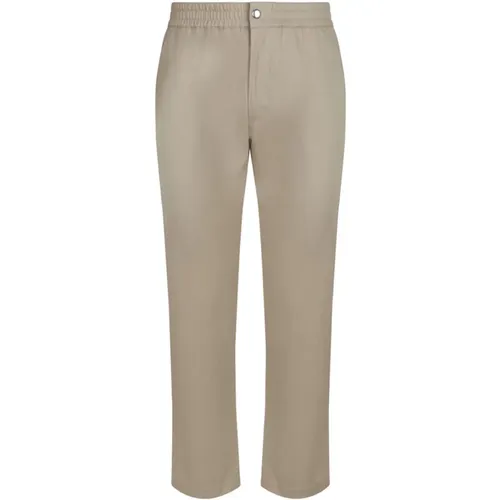 Cotton Tapered Leg Trousers , male, Sizes: 3XS, 4XS - Maison Kitsuné - Modalova