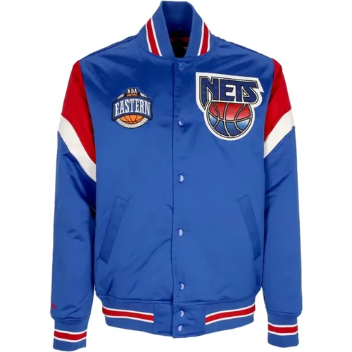 Bomber Jackets, male, , Size: L NBA Bomber Jacket New York Jets - Mitchell & Ness - Modalova