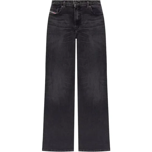 Dunkelgraue D-Akemi 1978 Jeans , Damen, Größe: W25 - Diesel - Modalova