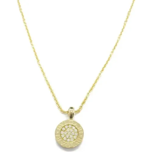 Pre-owned Jewellery, female, , Size: ONE SIZE Pre-owned Gold necklaces - Bvlgari Vintage - Modalova