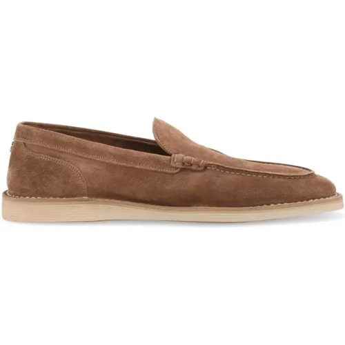 Suede Moccasin Shoes , male, Sizes: 6 UK, 10 UK, 7 UK, 9 UK, 8 1/2 UK, 8 UK, 9 1/2 UK, 11 UK, 7 1/2 UK - Dolce & Gabbana - Modalova